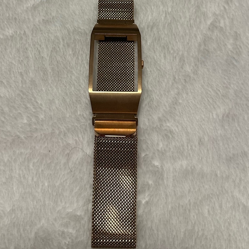 Fitbit case with stainless steel watch band